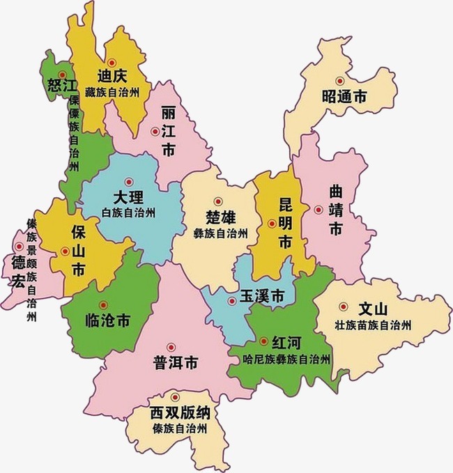 云南省地图