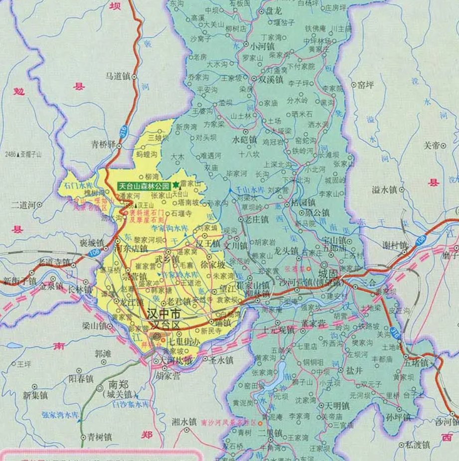 汉中地图