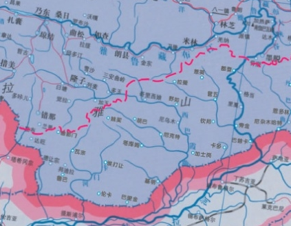 藏南地区地图